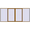 Pricing Sliding patio doors 5000x2300 mm PATIO DOOR REHAU SYNEGO GOLDEN OAK external