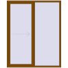 Ustalenie cen Przesuwane drzwi tarasowe 1700x2100 mm PATIO DOOR REHAU SYNEGO GOLDEN OAK zewnętrzny