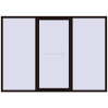 Ustalenie cen Przesuwane drzwi tarasowe 2800x2000 mm PATIO DOOR REHAU BRILLANT DESIGN BLACK_BROWN zewnętrzny