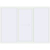 Pricing Sliding patio doors 3000x2200 mm PATIO DOOR REHAU BRILLANT DESIGN RAL 9016 Traffic white two-sided