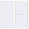Pricing Sliding patio doors 2060x2000 mm REHAU SYNEGO SLIDE RAL 9016 Traffic white two-sided