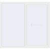 Pricing Sliding patio doors 2202x2039 mm PATIO DOOR REHAU SYNEGO RAL 9016 Traffic white two-sided