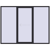 Pricing Sliding patio doors 2600x2000 mm PATIO DOOR REHAU BRILLANT DESIGN BLACK_ULTI-MATT two-sided