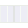 Pricing Sliding patio doors 3600x2245 mm PATIO DOOR REHAU BRILLANT DESIGN RAL 9016 Traffic white two-sided