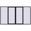 Pricing Sliding patio doors 3750x2200 mm PATIO DOOR REHAU SYNEGO BLACK_BROWN external