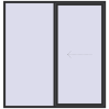 Pricing Sliding patio doors 2300x2400 mm REHAU SYNEGO SLIDE ANTHRACITE_GREY_GLATT external