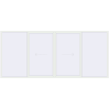 Pricing Sliding patio doors 5000x2200 mm PATIO DOOR REHAU BRILLANT DESIGN RAL 9016 Traffic white two-sided