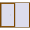 Pricing Sliding patio doors 2600x2200 mm REHAU SYNEGO SLIDE GOLDEN OAK external