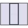 Pricing Sliding patio doors 2700x2200 mm PATIO DOOR REHAU BRILLANT DESIGN ANTHRACITE_GREY_STRUKTURAL two-sided