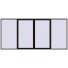 Pricing Sliding patio doors 4800x2200 mm PATIO DOOR REHAU SYNEGO BLACK_BROWN two-sided