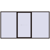 Pricing Sliding patio doors 4000x2200 mm PATIO DOOR REHAU BRILLANT DESIGN BLACK_BROWN two-sided