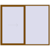 Pricing Sliding patio doors 2800x2300 mm REHAU GENEO HST GOLDEN OAK external