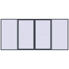 Pricing Sliding patio doors 5000x2300 mm PATIO DOOR REHAU BRILLANT DESIGN ANTHRACITE_GREY_STRUKTURAL two-sided