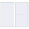 Pricing Sliding patio doors 2700x2400 mm REHAU GENEO HST RAL 9016 Traffic white two-sided