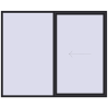 Ustalenie cen Przesuwane drzwi tarasowe 2700x2200 mm PATIO DOOR REHAU BRILLANT DESIGN BLACK_ULTI-MATT dwustronny