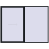 Pricing Sliding patio doors 3000x2300 mm PATIO DOOR REHAU BRILLANT DESIGN BLACK_COOL_110L-2 two-sided