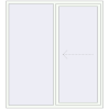 Pricing Sliding patio doors 1780x1960 mm PATIO DOOR REHAU BRILLANT DESIGN RAL 9016 Traffic white two-sided