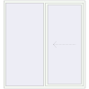 Pricing Sliding patio doors 2010x2130 mm REHAU SYNEGO SLIDE RAL 9016 Traffic white two-sided