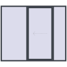 Pricing Sliding patio doors 2600x2200 mm PATIO DOOR REHAU SYNEGO ANTHRACITE_GREY_STRUKTURAL two-sided