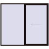 Pricing Sliding patio doors 2600x2300 mm REHAU GENEO HST BLACK_BROWN external