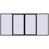 Pricing Sliding patio doors 4850x2200 mm PATIO DOOR REHAU SYNEGO BLACK_BROWN two-sided