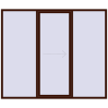 Pricing Sliding patio doors 2600x2200 mm PATIO DOOR REHAU BRILLANT DESIGN BLACK_CHERRY two-sided