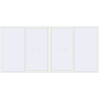 Pricing Sliding patio doors 4600x2200 mm PATIO DOOR REHAU BRILLANT DESIGN RAL 9016 Traffic white two-sided