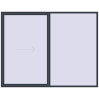 Ustalenie cen Przesuwane drzwi tarasowe 2900x2250 mm REHAU SYNEGO SLIDE ANTHRACITE_GREY_STRUKTURAL dwustronny