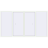 Pricing Sliding patio doors 4000x2200 mm PATIO DOOR REHAU BRILLANT DESIGN RAL 9016 Traffic white two-sided