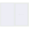 Pricing Sliding patio doors 3000x2500 mm REHAU GENEO HST RAL 9016 Traffic white two-sided