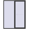 Pricing Sliding patio doors 1800x2300 mm PATIO DOOR REHAU SYNEGO BLACK_STRUCTURAL two-sided