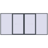 Pricing Sliding patio doors 4800x2200 mm PATIO DOOR REHAU SYNEGO ANTHRACITE_GREY_STRUKTURAL two-sided