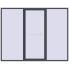 Pricing Sliding patio doors 2800x2200 mm PATIO DOOR REHAU SYNEGO ANTHRACITE_GREY_STRUKTURAL external