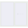 Pricing Sliding patio doors 2200x2000 mm PATIO DOOR REHAU SYNEGO RAL 9016 Traffic white two-sided