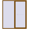 Pricing Sliding patio doors 2000x2350 mm PATIO DOOR REHAU SYNEGO GOLDEN OAK two-sided