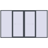 Pricing Sliding patio doors 3750x2200 mm PATIO DOOR REHAU SYNEGO ANTHRACITE_GREY_STRUKTURAL external