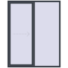 Pricing Sliding patio doors 1800x2200 mm PATIO DOOR REHAU SYNEGO ANTHRACITE_GREY_STRUKTURAL two-sided