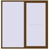 Pricing Sliding patio doors 2000x2050 mm PATIO DOOR REHAU BRILLANT DESIGN WALNUT external