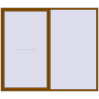 Pricing Sliding patio doors 2800x2400 mm REHAU SYNEGO SLIDE GOLDEN OAK two-sided