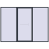 Pricing Sliding patio doors 3000x2200 mm PATIO DOOR REHAU SYNEGO ANTHRACITE_GREY_STRUKTURAL two-sided