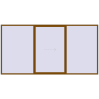 Pricing Sliding patio doors 4500x2300 mm PATIO DOOR REHAU SYNEGO GOLDEN OAK external