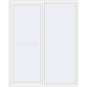 Ustalenie cen Przesuwane drzwi tarasowe 1800x2250 mm REHAU SYNEGO SLIDE RAL 9016 Traffic white dwustronny
