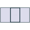 Pricing Sliding patio doors 4500x2300 mm PATIO DOOR REHAU SYNEGO STEEL_BLUE two-sided