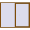 Pricing Sliding patio doors 2700x2300 mm PATIO DOOR REHAU BRILLANT DESIGN GOLDEN OAK two-sided