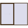 Pricing Sliding patio doors 2700x2200 mm REHAU GENEO HST DARK_OAK two-sided