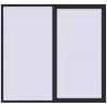 Ustalenie cen Przesuwane drzwi tarasowe 2350x2200 mm PATIO DOOR REHAU BRILLANT DESIGN BLACK_ULTI-MATT dwustronny