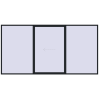 Pricing Sliding patio doors 4500x2300 mm PATIO DOOR REHAU BRILLANT DESIGN BLACK_COOL_110L-2 two-sided