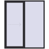 Pricing Sliding patio doors 1800x2150 mm PATIO DOOR REHAU BRILLANT DESIGN BLACK_ULTI-MATT two-sided