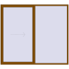 Pricing Sliding patio doors 2600x2300 mm PATIO DOOR REHAU SYNEGO GOLDEN OAK two-sided