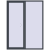 Pricing Sliding patio doors 1700x2200 mm REHAU SYNEGO SLIDE ANTHRACITE_GREY_STRUKTURAL two-sided